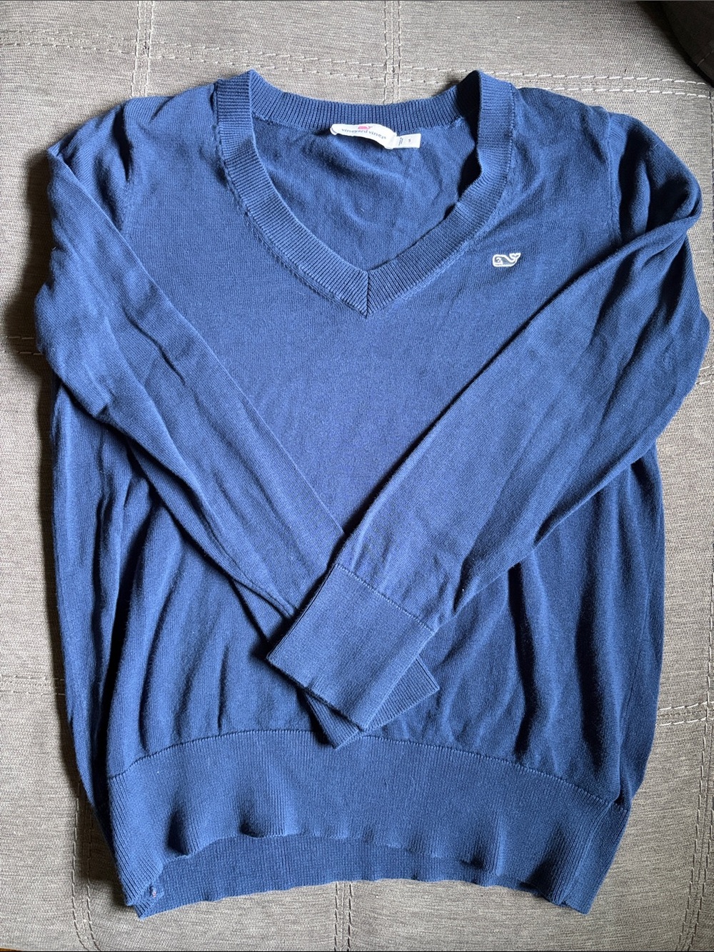Vineyard Vines Men's Deep Blue V-Neck Sweater